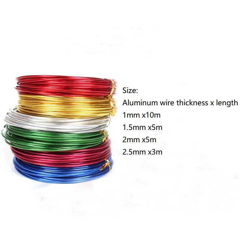 1pc Aluminium Wire Floral Braided Material For Jewellery Beads Craft Making Findings DIY Craft Jewelry Accessories