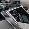 S25 S24 Ultra Gegalvaniseerd Effen Leer Telefoonhoesje voor Samsung Galaxy S25 S24 S23 Ultra 5G PC+TPU Schokbestendige Beschermhoes
