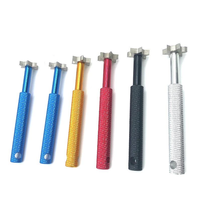 Stainless Steel Golf Club Accessories For Safe And Practical Cleaning Multi-color 11cm Hexagram Knife