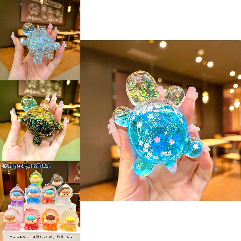 Figurine de Tortue Colorée Scintillante Luminescente dans le Noir Parfaite pour les Occasions de Cadeaux Uniques