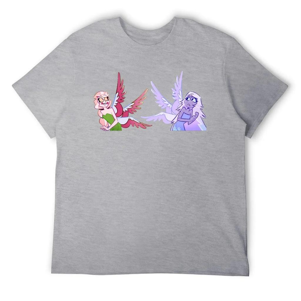 Round Neck Charlie Emily Tinkerbell Fanart T-shirt Sports T-shirts Vintage Funny Novelty Aactivity Competition USA Size