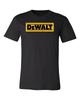 Dewalt Tools Verweerd Zwart Logo shirt 6 Maten S-5XL! Snelle verzending! Unisex-T-shirt