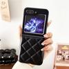 Módní kožené látkové pouzdro na telefon pro Samsung Galaxy Z Flip 5 Z Flip 4 Z flip 3 5G S23 Ultra S22 Plus Nárazuvzdorný Plný ochranný kryt nárazník Coque