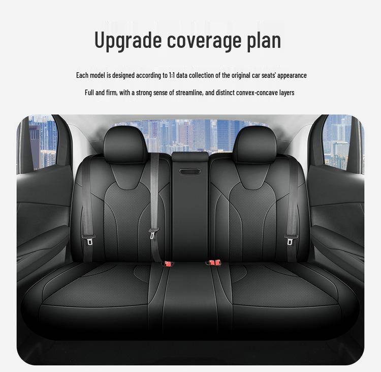 Neues Modell Vollleder Autositzkissen für Hongqi EQM5 - Universelle Passform, Ganzjahresnutzung, Fünfsitzer