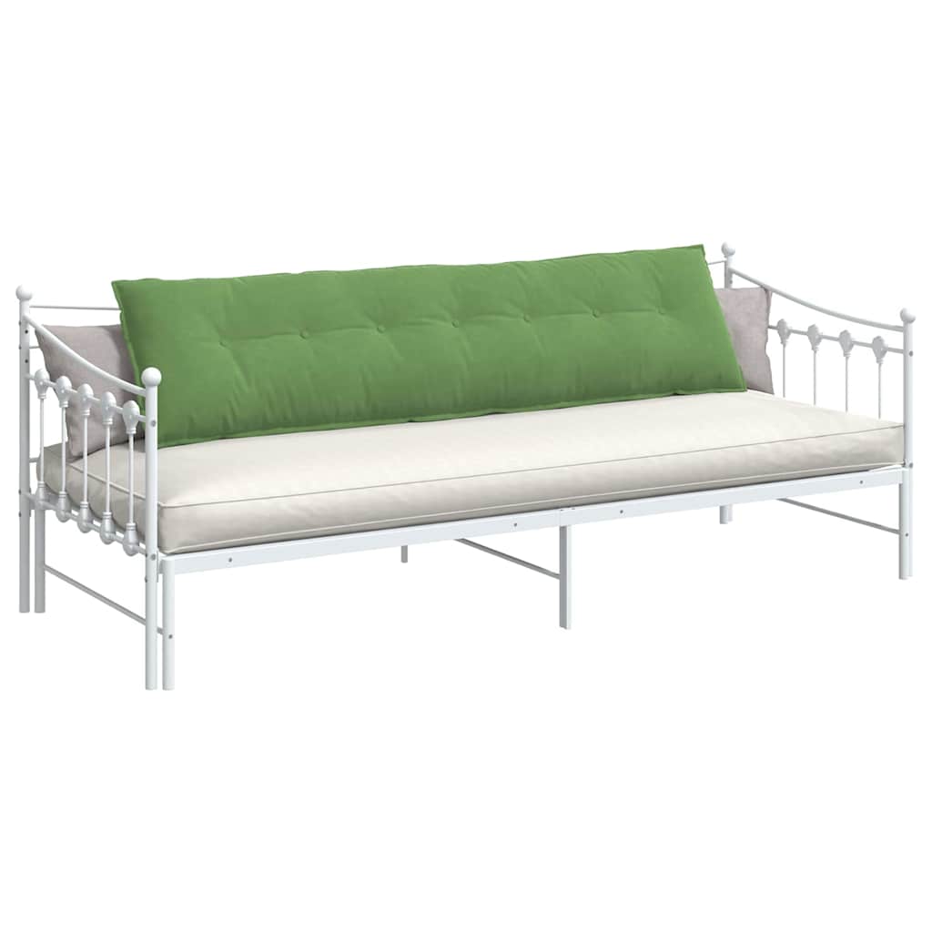 Back Cushion Light Green 200 x 50 cm Cord Fabric