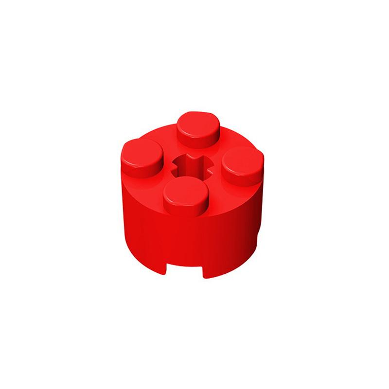 10pcs 6143 Building Blocks Bricks Thick Figures Block Cylinder Round 2 X 2 With Axle Hole Creative Size Compatible With 3941