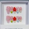 European Best-Selling Almond-Shaped Handmade Autumn/Winter Whitening Nail Art Press-On Nails