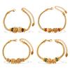 Retro Style DIY Crown Love Pendant Bracelet Stainless Steel Gold-plated Premium Bracelet
