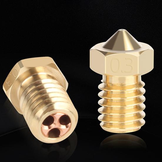 Hot End Three Eyed Spray Nozzle High Durability Easy To Install Universal High Flow Nozzle 3D Printer Accessories