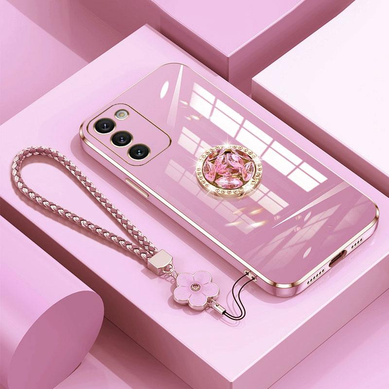 For Samsung A55 A54 A53 A35 A15 A16 A25 S24 S23 S22 S25 Ultra S23 FE with Lanyard,Luxury Diamond Holder Case For Samsung A13 A14 A34 A54 Cover Cases