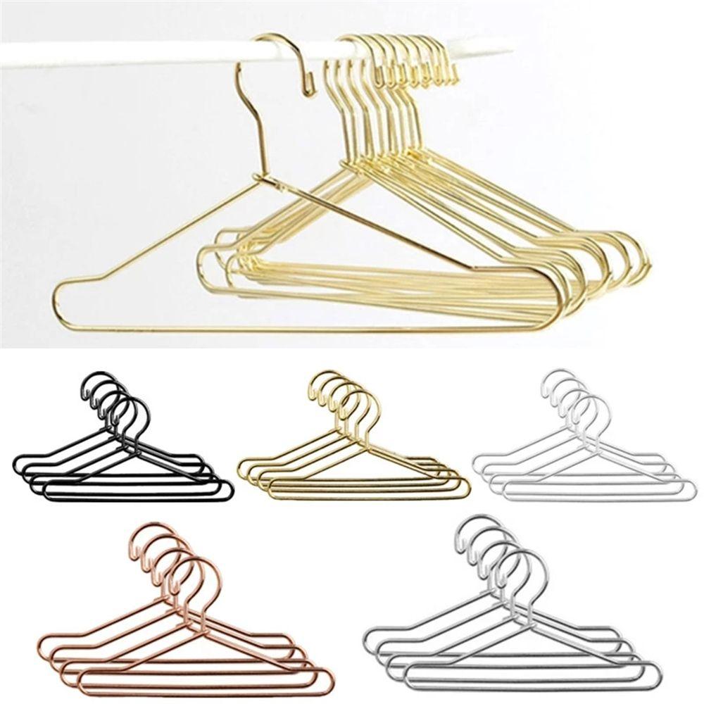 10pcs High Quality Wardrobe 1/6 Doll Dress Clothes Hanging Mini Hangers Metal Doll Accessories