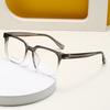 JYL TS Men's Retro Square Optical - Myopia-Ready Versatile Trendy Frames GTP-J10008