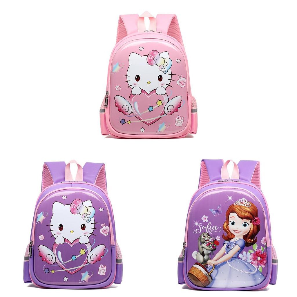 Elsa Sofia Cartoon Kids Backpack With Breathable Oxford Fabric For Preschool And Travel