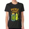 Pickle Lover Women's Cotton T Shirt, Premium Cotton Quality Print, Durable And Long Lasting, Casual And Fashionable. Cute Pickle Illustration Design T