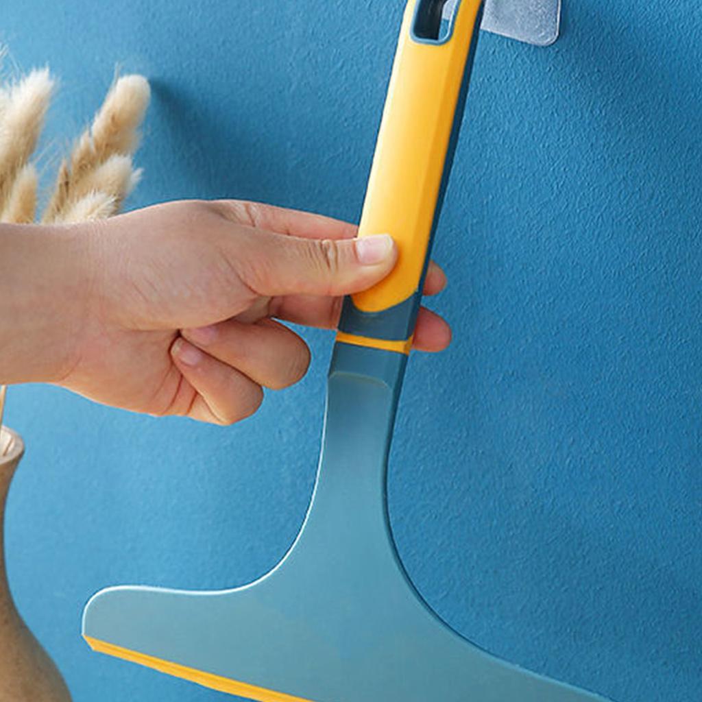 Glass Wiper for Window Shower Door Car Flexible Soft PP   Clean Tool with Curved Handle
