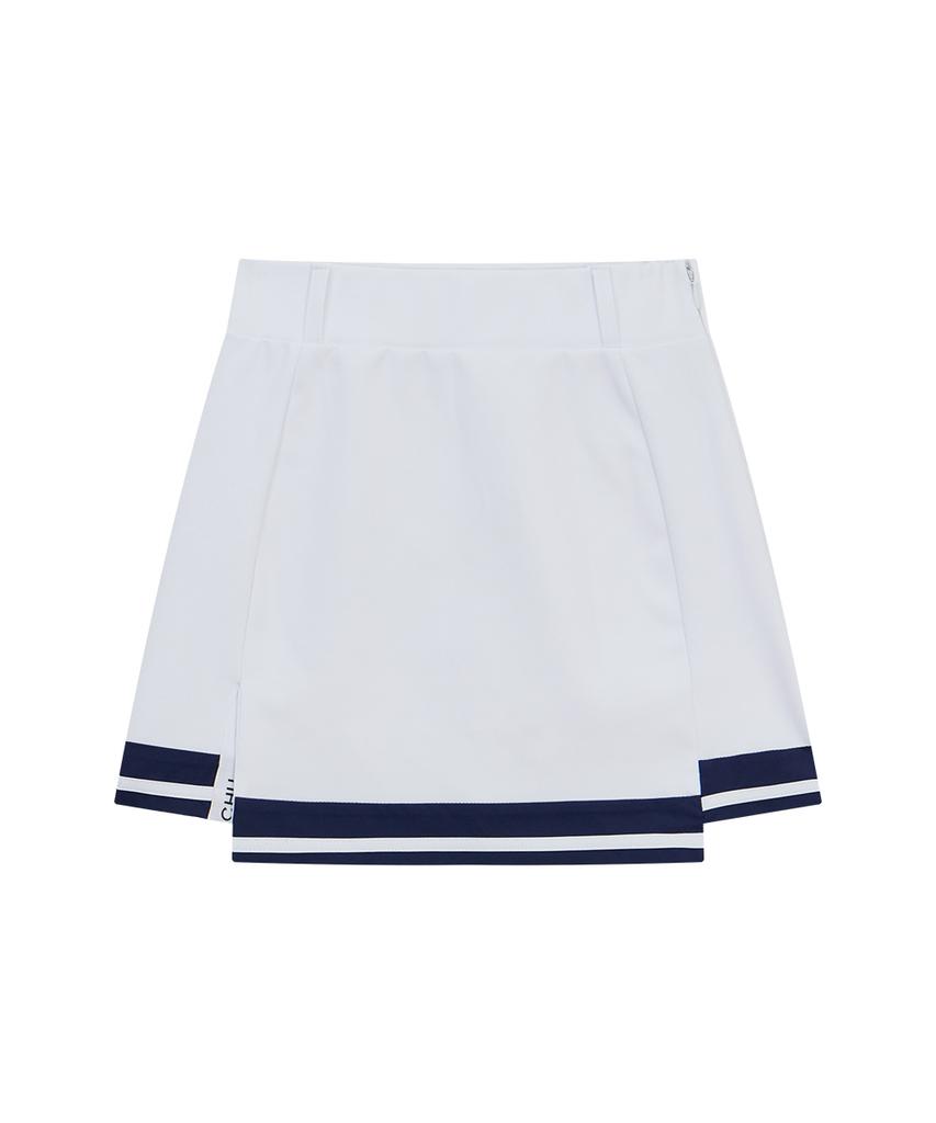 Chuku Chu Swing Slit Skirt (White) Cbfss-Sk007W