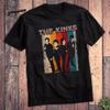 T-shirt en coton noir vintage The Kinks Rock Band Toutes tailles pour hommes UR138 T-shirt Unisexe