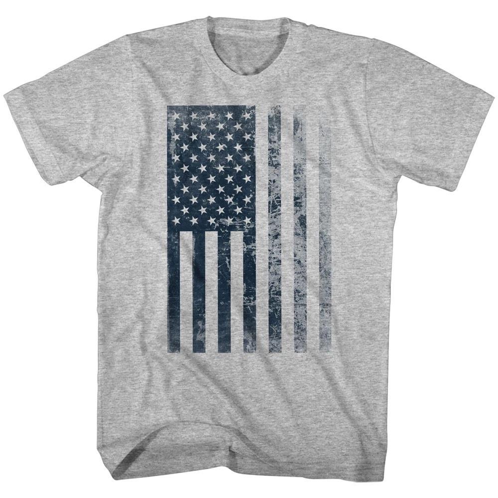 Tricou bărbătesc patriotic SUA, cu aspect uzat