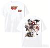 Stylish Casual White High School DxD Main Characters Group Print Cotton Short-Sleeve T-Shirt