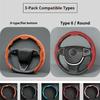 Car In Vehicle Nappa Leather Steering Wheel Cover Universal For Men And Women All Seasons Nonslip Sweatabsorbing Wearresistant