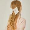 LALA J Satin Ribbon Hairpin - White (JALJHP3BS803FA000)