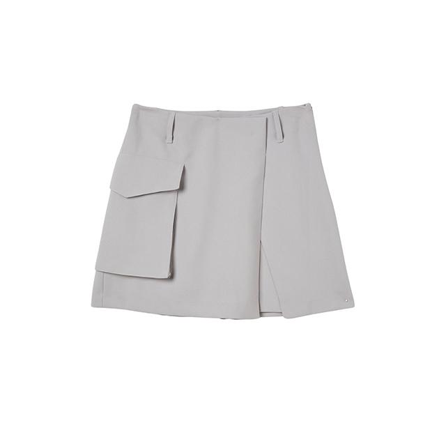 Wrap (Set-Bottoms) Asymmetrical Cargo Pocket Mini Wrap Skirt Aq1Ws272