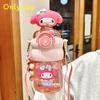 Sanrio Melody Tritan Reusable Straw Water Bottle With Leakproof Seal For Kids And Adults
