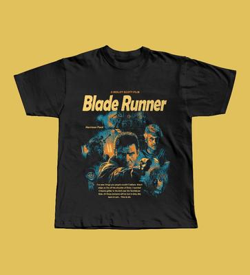 Blade Runner Shirt Ridley Scott 1982 SciFi Tee Summer Unisexs and Womens Loose and Breathable Tshirt Top