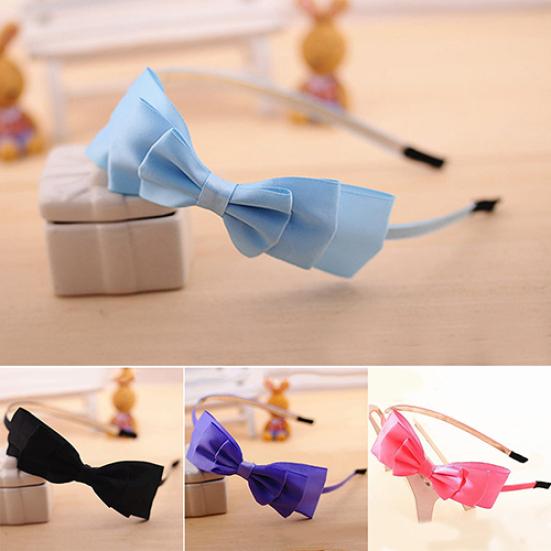 Girl Lovely Big Bowknot Ribbon Hair Accessory Headband Bow Head Band Headpiece