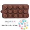 Moule à chocolat en forme de fleur, en Silicone, pour gelée, Pudding, bonbons gommeux, DIY