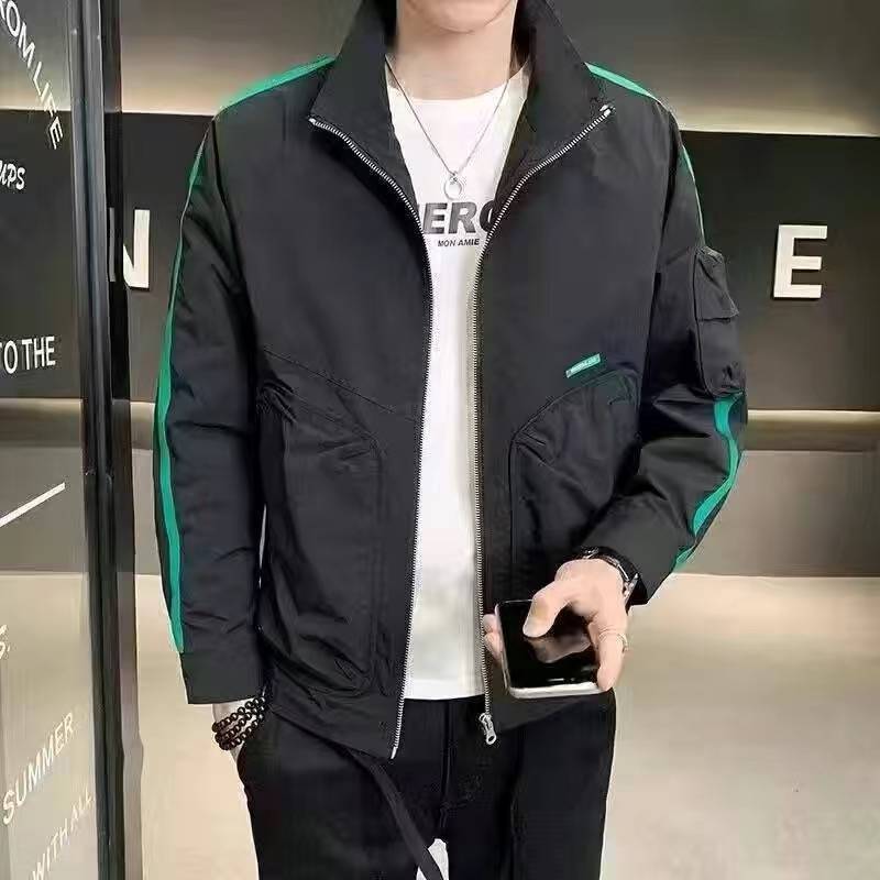 New Autumn and Winter Jackets Men's Handsome Lapel Men's Versatile Jackets Men's Tops