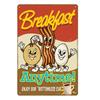Hausgemachte Kuchen Retro Schild Frühstück Diner Metallblechschilder Café Bar Pub Schild Wanddeko Vintage Speiseteller YJ166