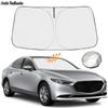Für Mazda 3 2022 2023 Frontscheiben-Sonnenschutz-Abdeckung, faltbar, blockiert UV-Strahlen, hält Ihr Auto kühler