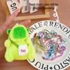 Capybara Plush Keychain Pendant - Cute Cartoon Bag Charm for Couples