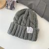 Knitted Woolen Hat for Women In Autumn and Winter Warm and Windproof  Japanese Style  High End Versatile Large Head Circumference  Pullover Hat