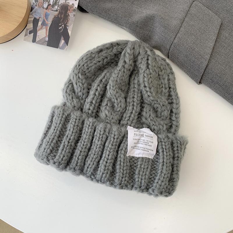 Knitted Woolen Hat for Women In Autumn and Winter Warm and Windproof  Japanese Style  High End Versatile Large Head Circumference  Pullover Hat