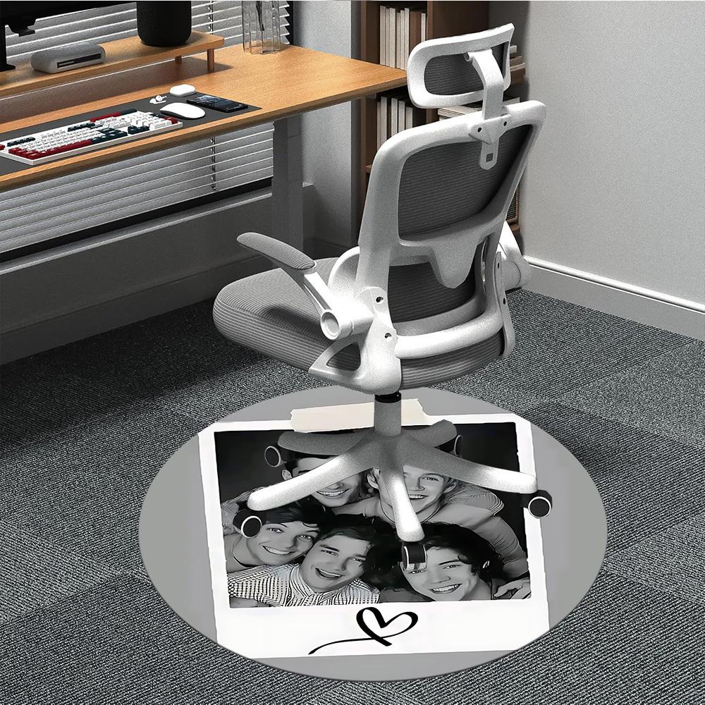 1pc One Direction Music Band Office Round Area Rug, Under Office Chairs Bedroom Living Room Home Decor a1016276