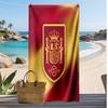 Spain Football Print Beach Towel Quick Dry Super Absorbent Soft Bath Towel for Swimming Beach Travel Fan Souvenir Gift