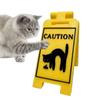 Funny Cat Vomit Sign Pet Cats Yard Vomit Warning Sign Dogs Vomit Sign Novelty Desk Decoration For Cat Lovers Outside