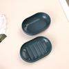 Sealed Soap Box Solid Color Soap Holder Durable Leak Proof Oval Soap Dish Portable Bathroom Supplies Toilet Storage Organizer