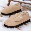 Winter Baumwollschuhe Zuhause Indoor Warm Plüsch Verdickt Flauschige Hausschuhe Klettverschluss Lässige Baumwollstiefel