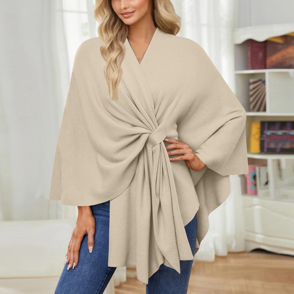 Women's Elegant Shawl Wraps Soft Open Front Sweater For Spring Fall Winter