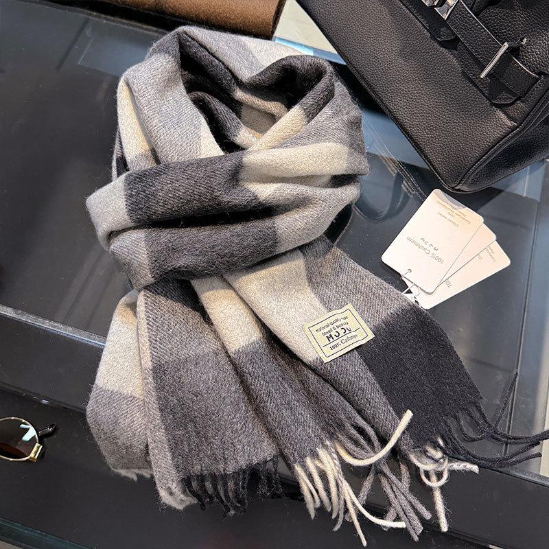 100 % Kaschmir-Winter-Design, Pashmina-Wollschal für Damen, warme, dicke Tücher und Wickel, weiblicher Bufanda, Echarpe, Quaste, Schalldämpfer