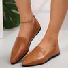 Chaussures plates pour femmes 2025 nouvelles chaussures simples pointues à motif serpent à semelle plate chaussures simples commerce extérieur grande taille chaussures paresseuses à enfiler