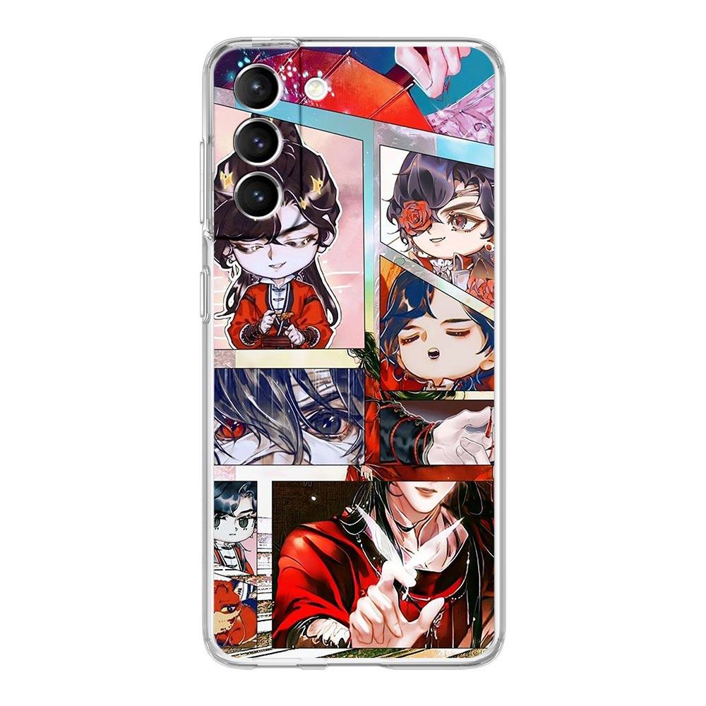 Heaven Official's Blessing Chinese Phone Case For Samsung Galaxy S23 Ultra S22 5G S20 S21 FE 5G S10E S9 S8 S10 Plus Clear Cover
