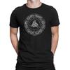 ODINS HORN SYMBOL Mens Viking T-Shirt Thor Ragnar Nordic Mythology Top