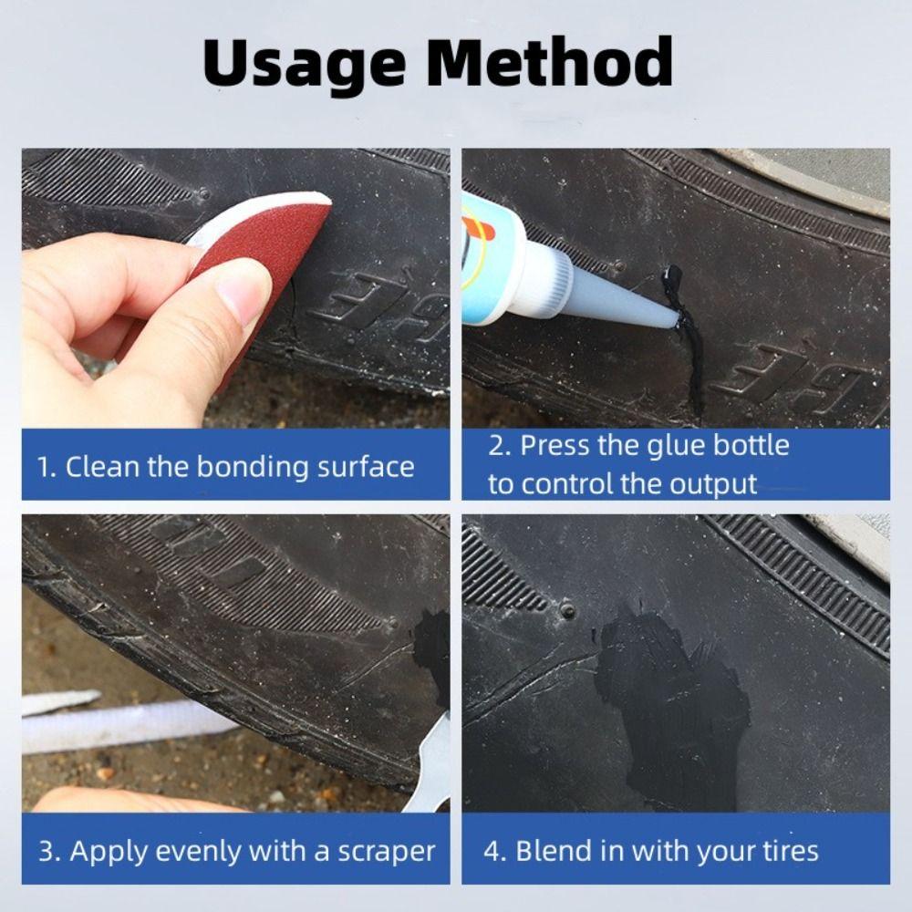 Black Wear-resistant Strong Rubber Glues Strong Bond Leather Tire Repair Glue Adhesive Instant