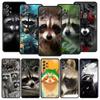 Handyhülle für Samsung Galaxy A13 A15 A17 A07 A21S A22 A23 A25 A31 A73 A32 A52 A52S A41 5G Weiche TPU-Schale Niedliches Tier Waschbär