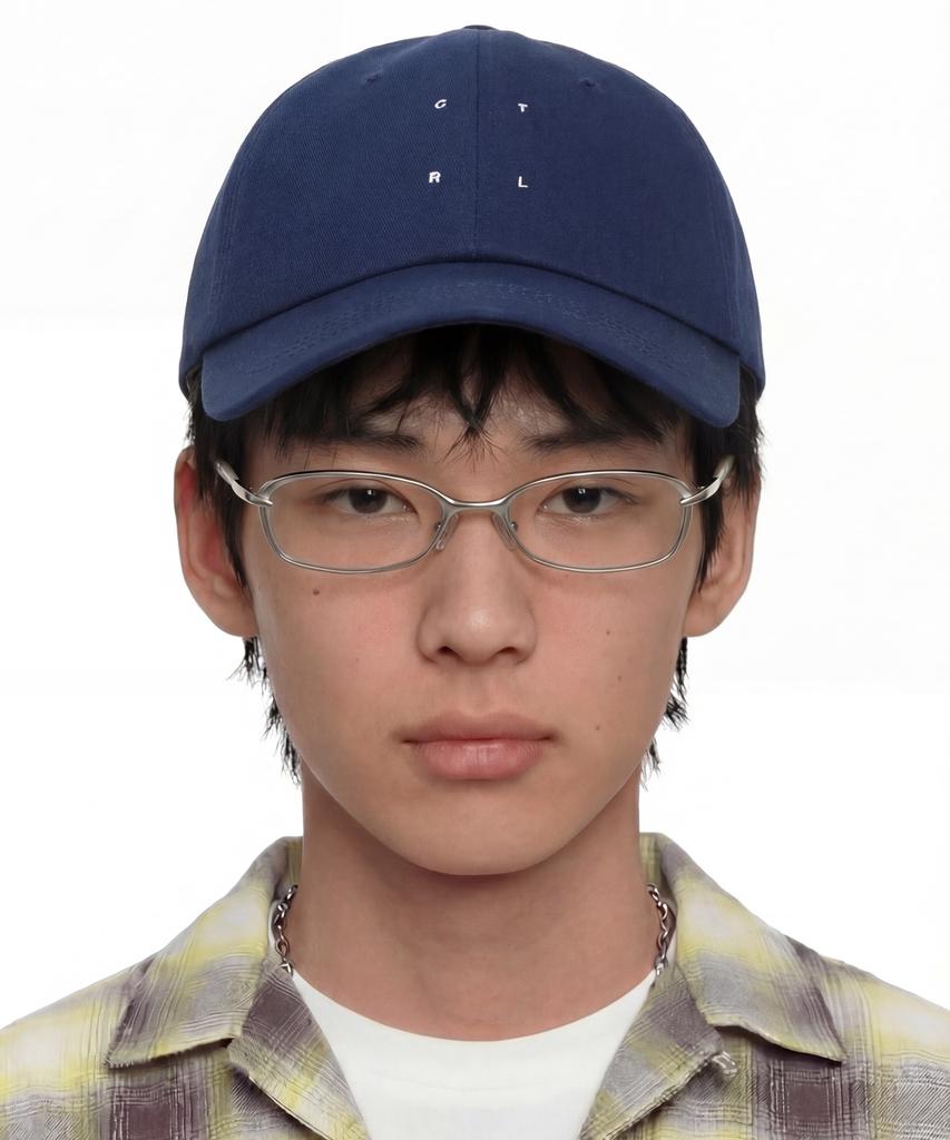 Eondeokeonteulol Cotton Logo Ball Cap Square Direction / Authentic B B / Navy