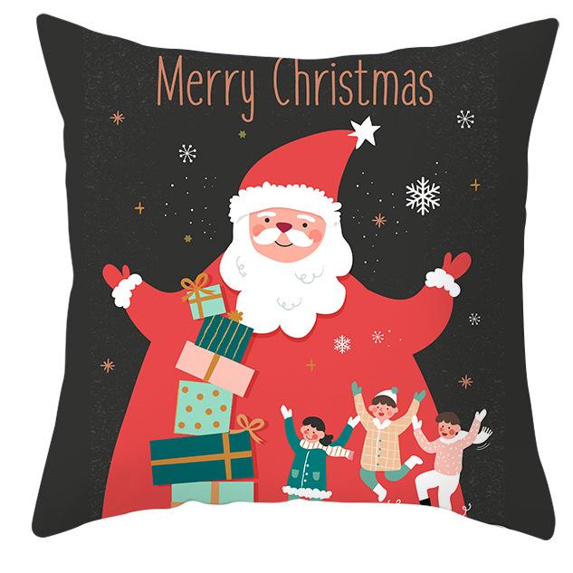 New Christmas Snowman Pillow Cover Christmas Illustration Home Cushion Cover Premium Durable Quality Useful Practical